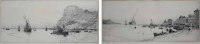 Lot 654 - W.L.Wyllie, Gibraltar and Villefranche, signed etchings (2).