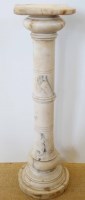 Lot 689 - Victorian alabaster plant stand