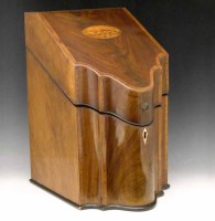 Lot 23 - Sheraton mahogany knife box