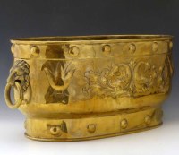 Lot 29 - Brass log bin
