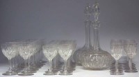 Lot 67 - Suit of glass ware probably Stourbridge c.1880.