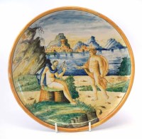 Lot 89 - 19th century Maiolica plate.