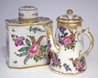 Lot 93 - Samson caddy and chocolate pot