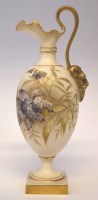 Lot 107 - Royal Worcester ewer.