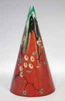 Lot 114 - Clarice Cliff bizarre conical caster.