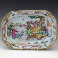 Lot 148 - Chinese export rectangular dish c.1750