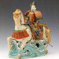 Lot 153 - Kutani figure on horseback