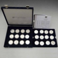 Lot 163 - Twenty-four proof sterling silver Great Britons