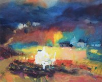 Lot 372 - Caroline Bailey, Crofts, West Lewis, mixed media.