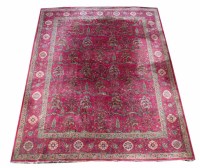 Lot 574 - Early 20th century continental handmade cotton and wool carpet