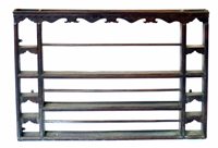 Lot 435 - Late 18th century oak Delft rack.