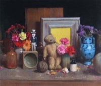 Lot 612 - Bohuslav Barlow, The Yellow Board, oil on canvas.