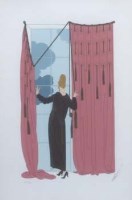 Lot 757 - After Erté, Cloudy Morning, signed serigraph.