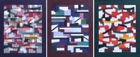 Lot 759 - Yaacov Agam, Union I, II and III, signed serigraphs (3).