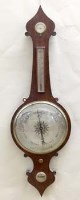 Lot 823 - Rosewood finished banjo barometer circa 1860