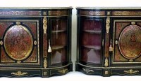 Lot 922 - Pair of Boulle credenzas, circa 1860