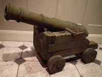 Lot 76 - Cannon on base.