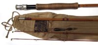 Lot 95 - Hardy L.R.H. Dry Fly three piece Palakona rod