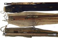Lot 98 - Three Hardy rods  to include a No.1 L.R.H