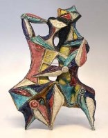 Lot 159 - Fantoni figures wall plaque.