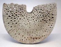 Lot 165 - Alan Wallwork vase crescent shape.