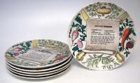 Lot 171 - Fornasetti receipe plates