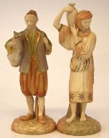 Lot 235 - Pair of Royal Worcester figures large.