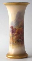 Lot 241 - Royal Worcester spill vase.