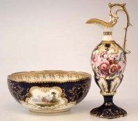 Lot 245 - Coalport bowl and a ewer possibly Copeland.