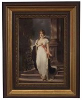 Lot 260 - Porcelain panel probably KPM or Vienna, signed Wagner