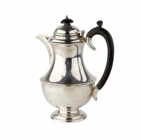 Lot 16 - Silver coffee pot