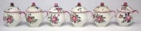 Lot 285 - Six Mennecy chocolate cups circa 1760