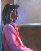 Lot 439 - Fritz Aigner, Female portrait, oil.