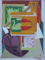 Lot 446 - Edward Rogers, Swan Vestas, oil.