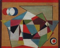 Lot 464 - Edward H. Rogers, Abstract Design No.2, oil.