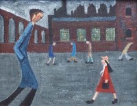 Lot 472 - Albert Barlow, Look at the Size of Him!, oil.