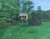 Lot 475 - Maurice Cockrill, The Summer House, Wem, oil.