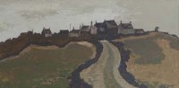 Lot 494 - Vera Lowe, Rural view, oil.