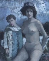 Lot 522 - Bohuslav Barlow, Hand Behind, oil on canvas.