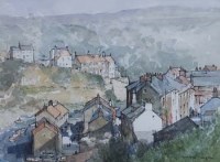 Lot 534 - George Thompson, Staithes, Yorkshire, watercolour.