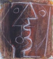 Lot 546 - Roy Turner Durrant, Head of Woman Composition,mixed media.