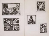 Lot 562 - Folder of 19 ink drawings by Fritz Aigner.