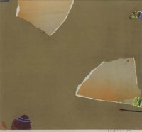 Lot 579 - David Blackburn, Cliff Collage, pastel and collage.