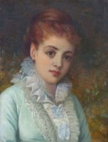 Lot 608 - William Oliver, Portrait of a lady, oil.