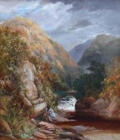 Lot 621 - James Burrell Smith, Dovedale, oil.