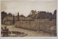 Lot 640 - Robert Walker Macbeth, The Old Garden, engraving.