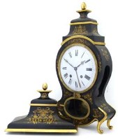 Lot 664 - Swedish bracket clock.