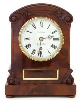Lot 665 - William IV mahogany bracket clock 'Hammond