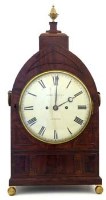 Lot 674 - Mahogany bracket clock, John Bentley, London.