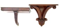 Lot 678 - Two Mahogany Clock Brackets and a dome